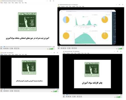 تولید ویدیوهای آموزشی سامانه سوادآموزی توسط شهرستانهای استانتهران